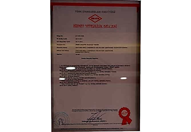 Yetkili servis belgesi